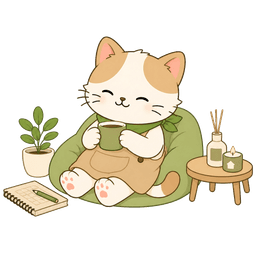 Tagomoto mascot relaxing